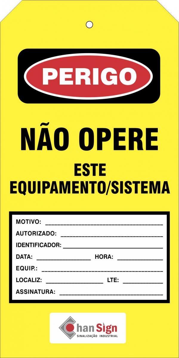 Etiqueta de Perigo 
