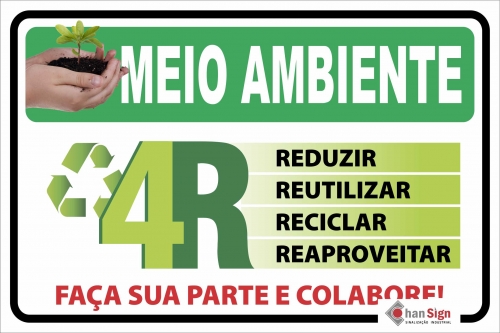 Meio ambiente: Reduzir, Reutilizar, Reciclar e Reaproveitar