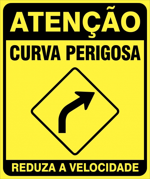Obras: Curva perigosa à direita