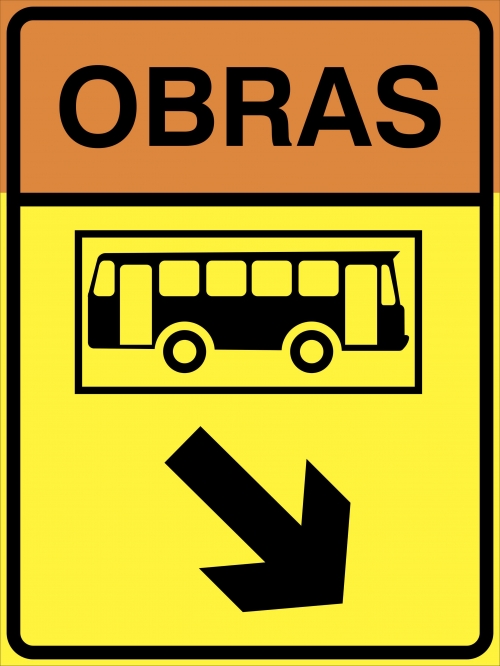 Obras: Ponto de ônibus aqui 