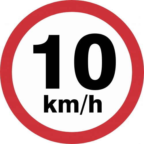 Obras: Velocidade permitida 10 km/h