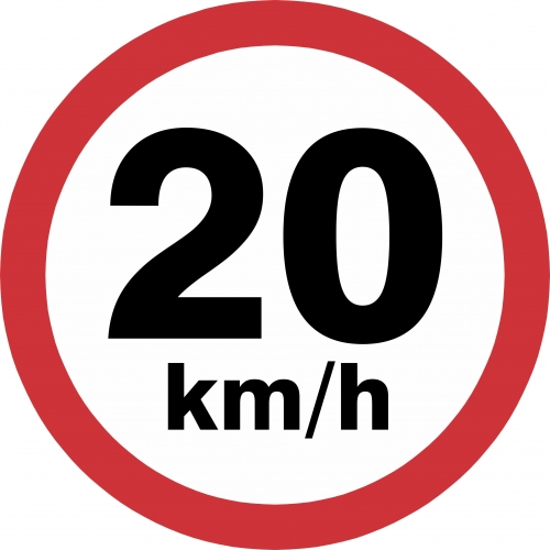 Obras: Velocidade permitida 20 km/h