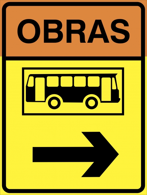 Obras:Ponto de ônibus a direita 