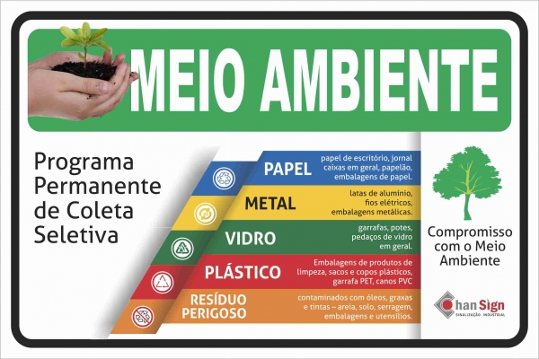 placa PROGRAMA COLETA SELETIVA