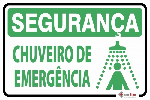Segurança: Chuveiro de emergência