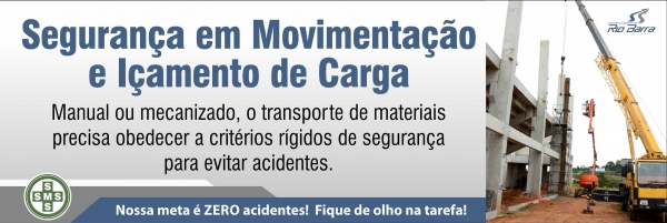 Faixa de segurança - Movimentação de Carga