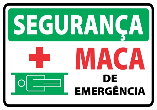 Segurança: Maca de emergência