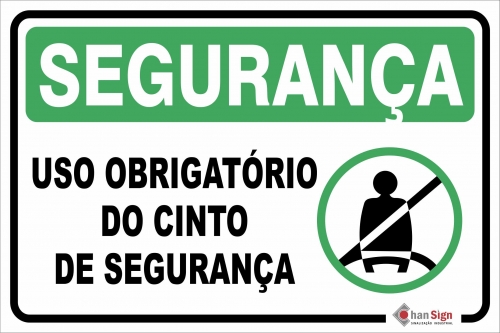Segurança: Uso obrigatório de cinto de segurança