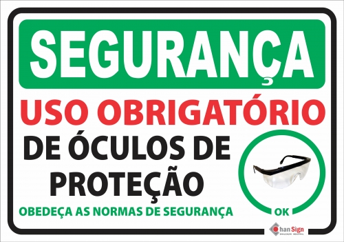 Segurança: Uso obrigatório de óculos